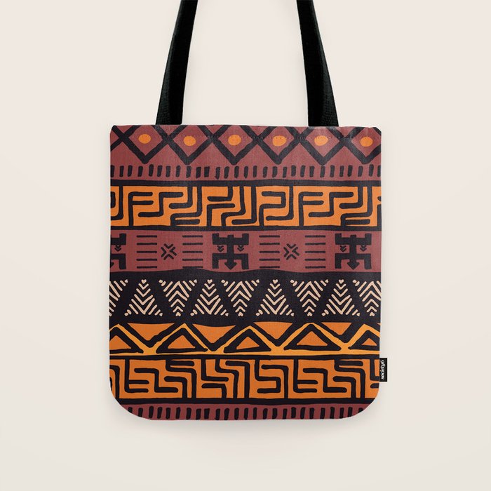 Tribal ethnic geometric pattern 021 Tote Bag Gallery Image 1