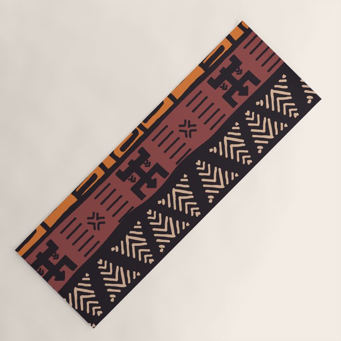 Tribal ethnic geometric pattern 021 Yoga Mat Gallery Image 1