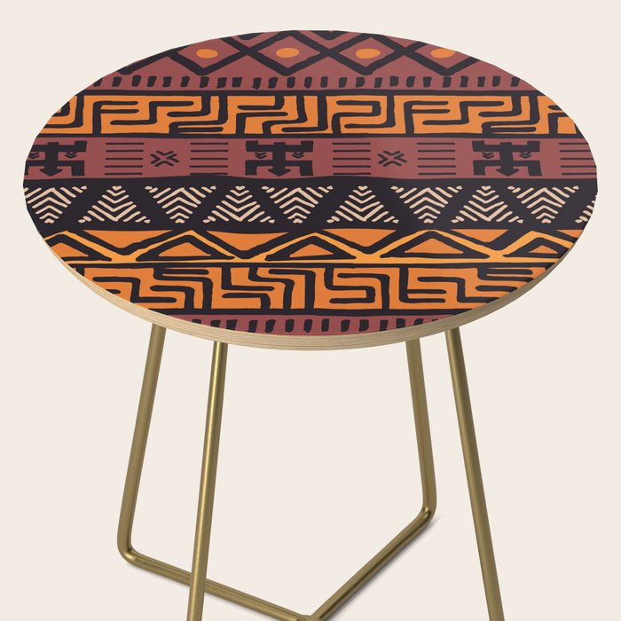 Tribal ethnic geometric pattern 021 Side Table Gallery Image 2