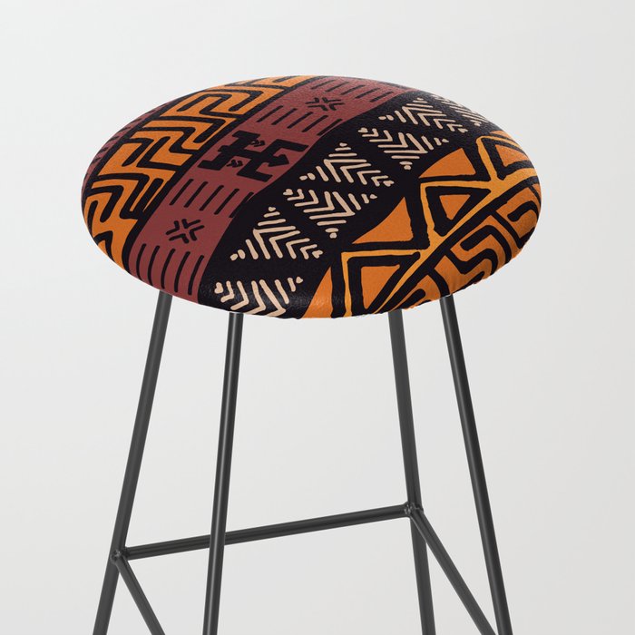 Tribal ethnic geometric pattern 021 Stool Gallery Image 2