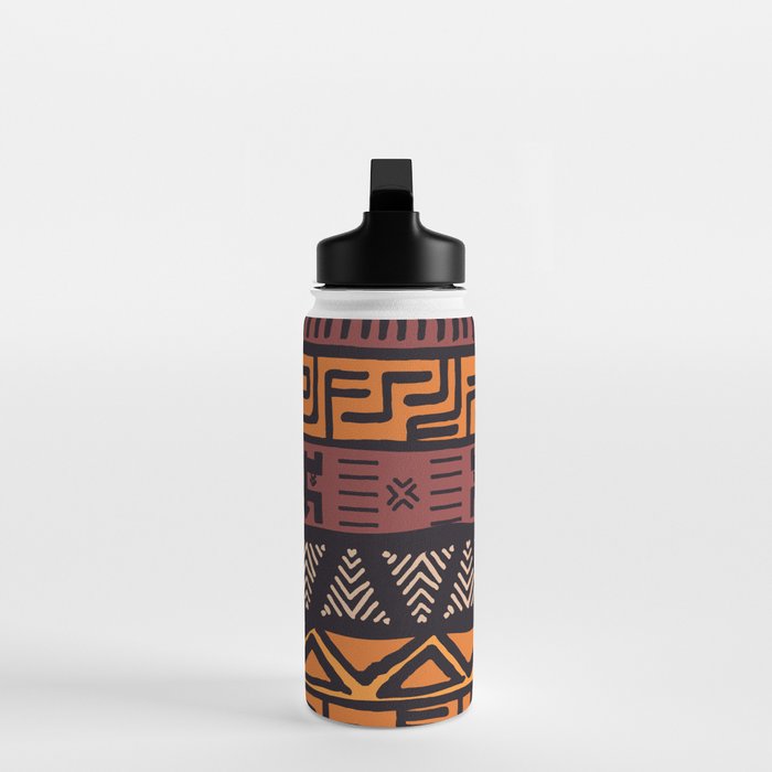 Tribal ethnic geometric pattern 021 Water Bottle Gallery Image 3
