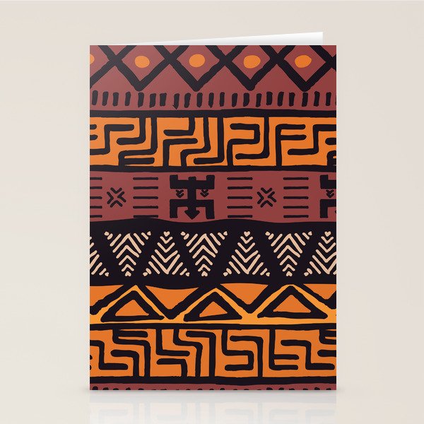 Tribal ethnic geometric pattern 021 Stationery Card Gallery Image 2