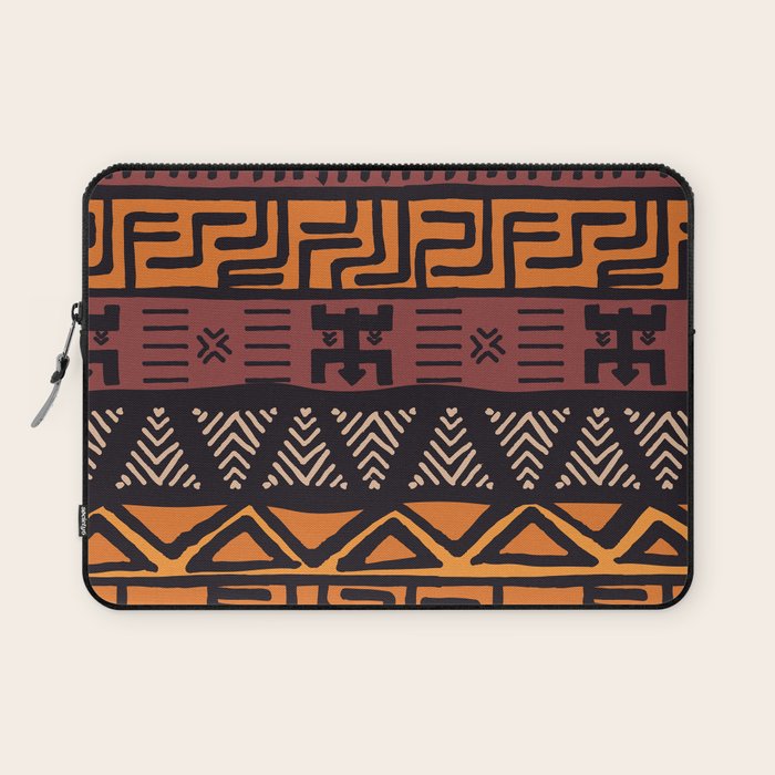 Tribal ethnic geometric pattern 021 Laptop Sleeve Gallery Image 1