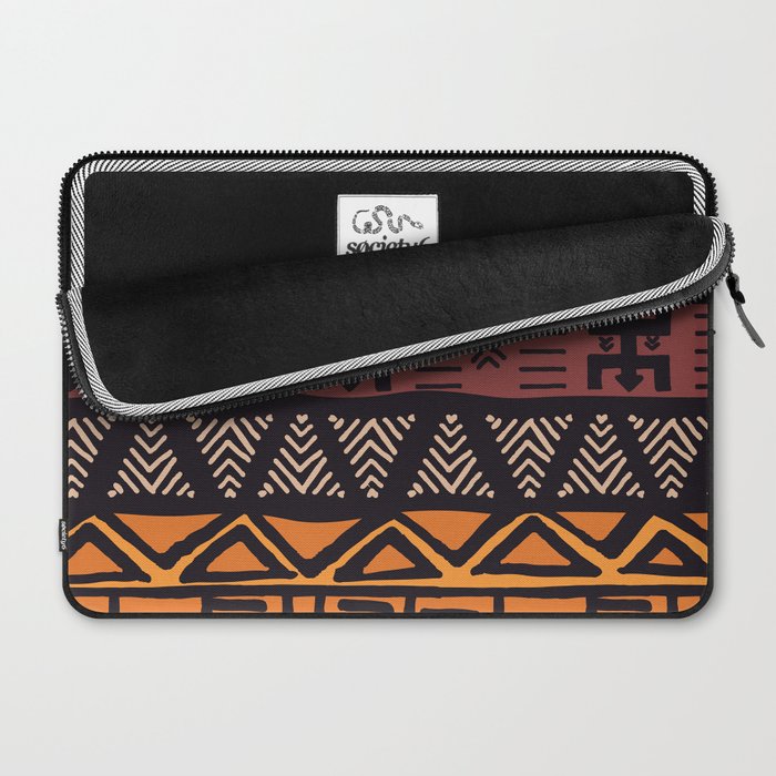 Tribal ethnic geometric pattern 021 Laptop Sleeve Gallery Image 2