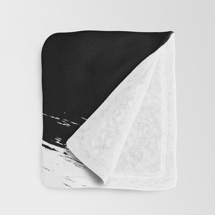 Monochrome Ink 01 Throw Blanket Gallery Image 3