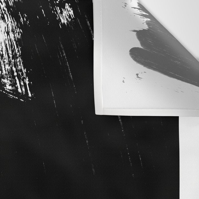 Monochrome Ink 01 Wall Tapestry Gallery Image 3