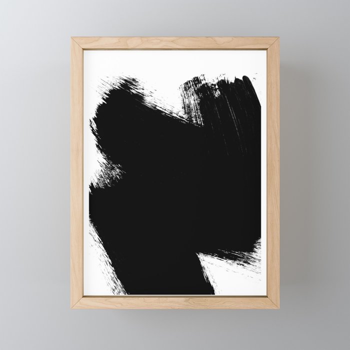 Monochrome Ink 01 Mini Art Print Gallery Image 1