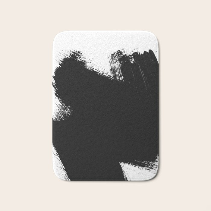Monochrome Ink 01 Bath Mat Gallery Image 1