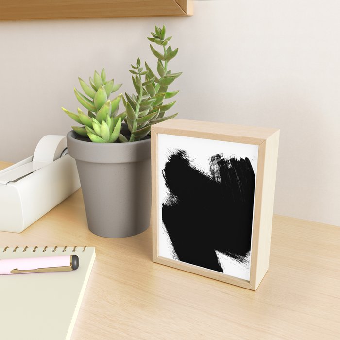 Monochrome Ink 01 Mini Art Print Gallery Image 2