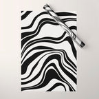 Monochrome Waves Wrapping Paper Gallery Image 1