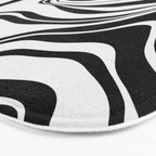 Monochrome Waves Bath Mat Gallery Image 3