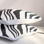 Monochrome Waves Pillow Sham Gallery Image 3