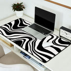 Monochrome Waves Desk Mat Gallery Image 2