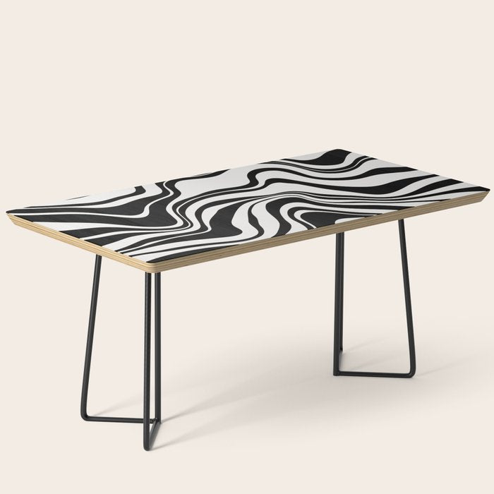 Monochrome Waves Coffee Table Gallery Image 1