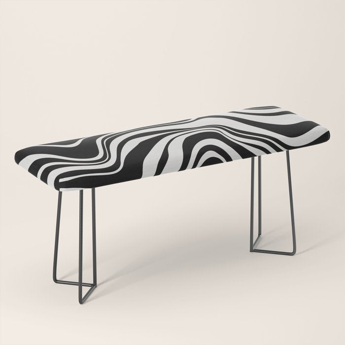 Monochrome Waves Bench Gallery Image 1