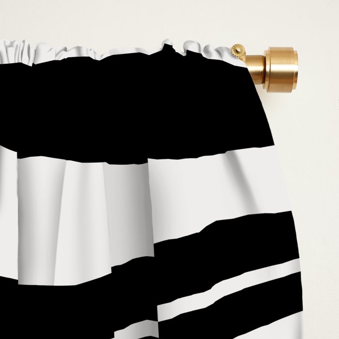 Monochrome Waves Window Curtain Gallery Image 2