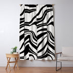Monochrome Waves Window Curtain Gallery Image 5