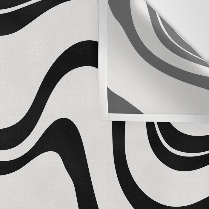 Monochrome Waves Wall Tapestry Gallery Image 3