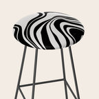 Monochrome Waves Stool Gallery Image 2
