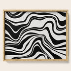 Monochrome Waves Serving Tray Gallery Image 1