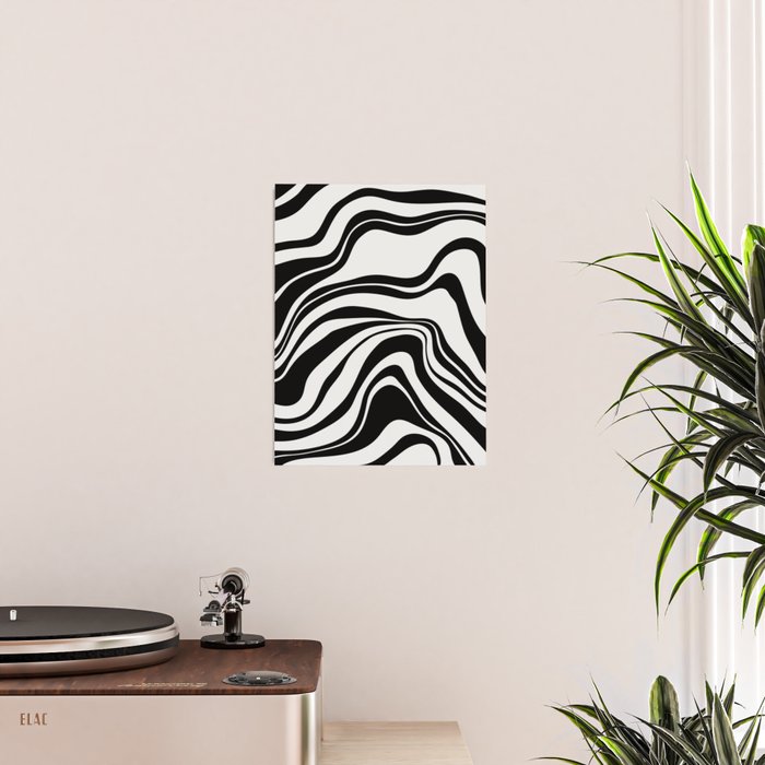 Monochrome Waves Poster Gallery Image 2