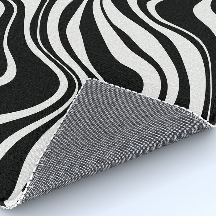 Monochrome Waves Rug Gallery Image 4