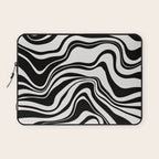 Monochrome Waves Laptop Sleeve Gallery Image 1