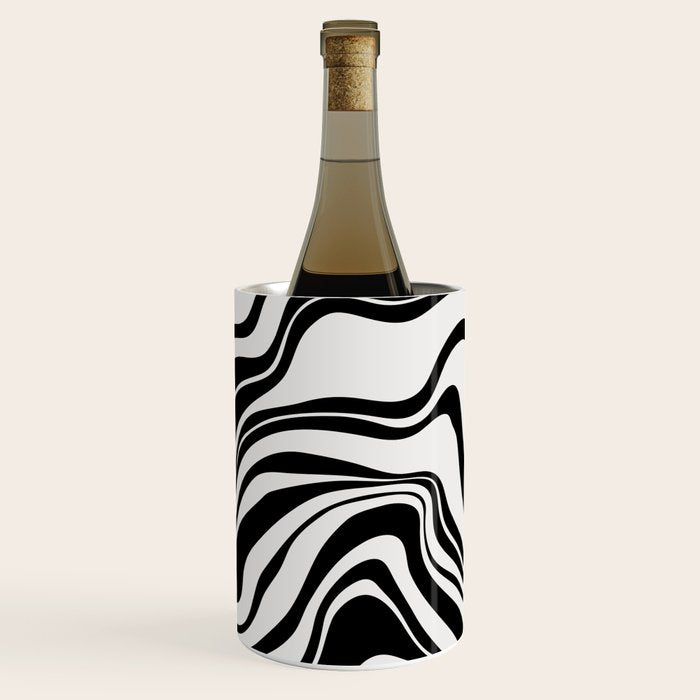 Monochrome Waves Wine Chiller Gallery Image 1