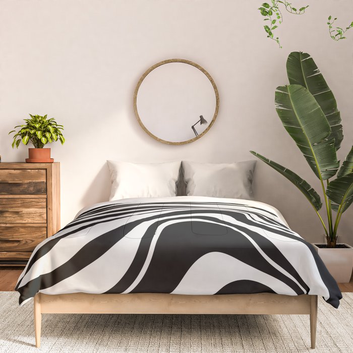Monochrome Waves Comforter Gallery Image 3