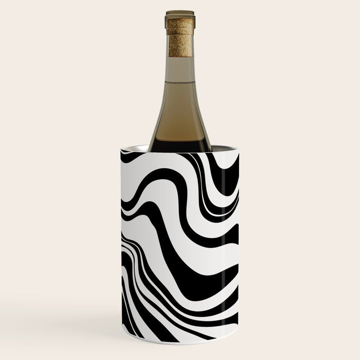 Monochrome Waves Wine Chiller Gallery Image 3