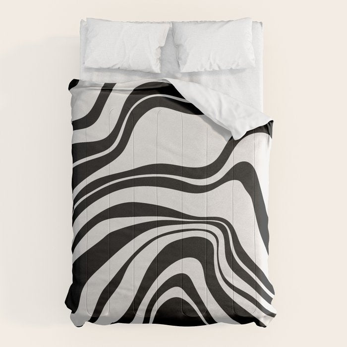 Monochrome Waves Comforter Gallery Image 1