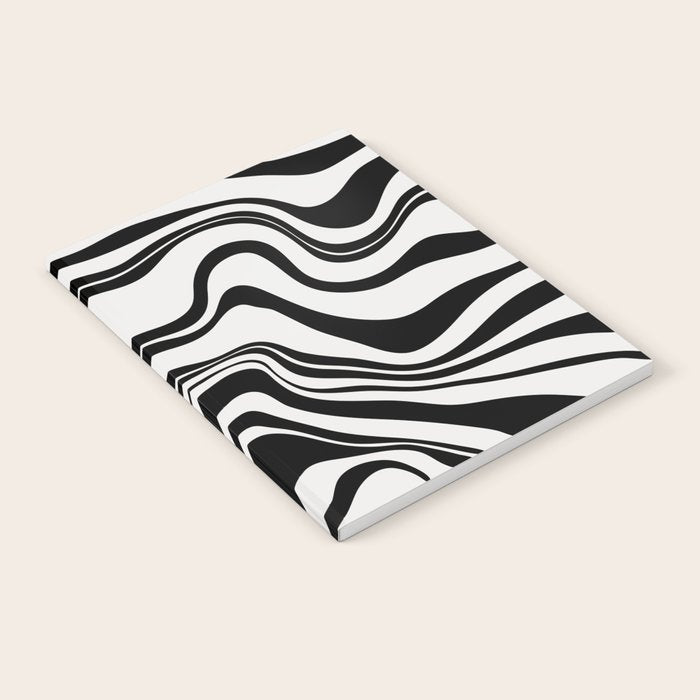Monochrome Waves Notebook Gallery Image 1
