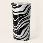 Monochrome Waves Travel Mug Gallery Image 3