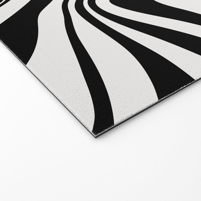 Monochrome Waves Welcome Mat Gallery Image 2