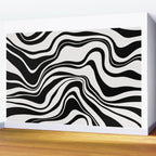 Monochrome Waves Wall Mural Gallery Image 2