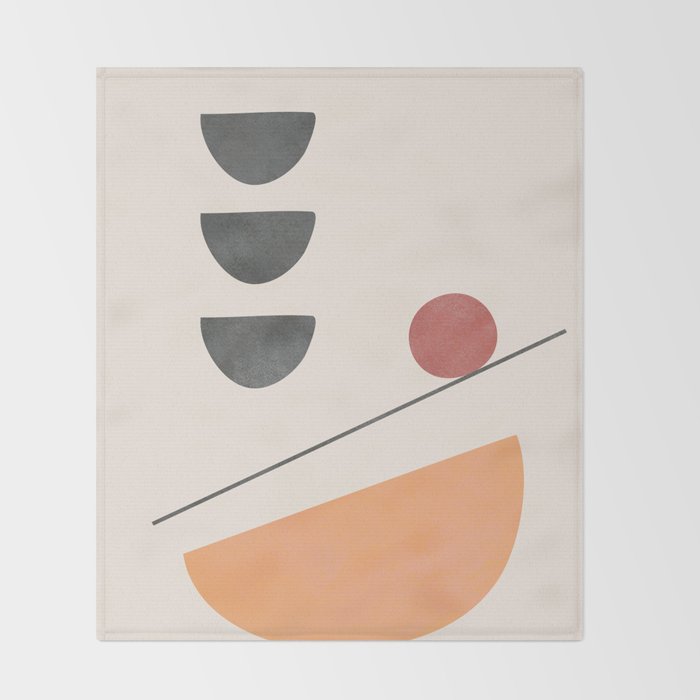 Abstract Minimal Art 01 Throw Blanket Gallery Image 2
