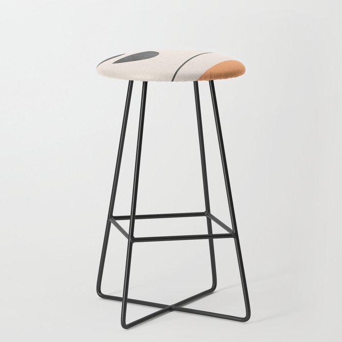 Abstract Minimal Art 01 Stool Gallery Image 1