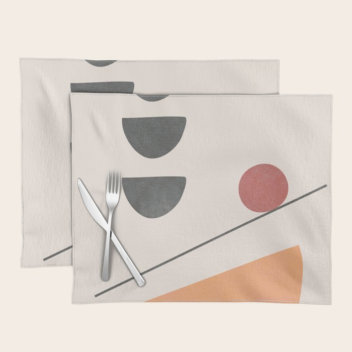 Abstract Minimal Art 01 Placemat Gallery Image 1