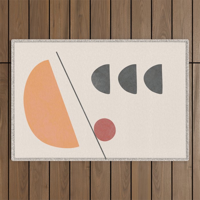 Abstract Minimal Art 01 Outdoor Rug Gallery Image 1