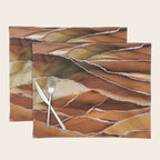 Desert Hot Copper Marble Landscapes Placemat Gallery Image 1