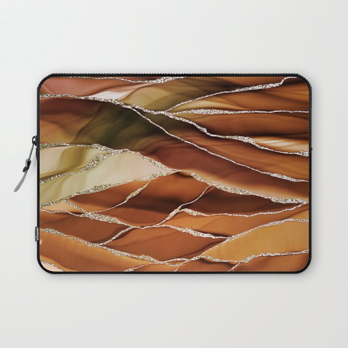 Desert Hot Copper Marble Landscapes Laptop Sleeve Gallery Image 1