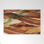 Desert Hot Copper Marble Landscapes Welcome Mat Gallery Image 1