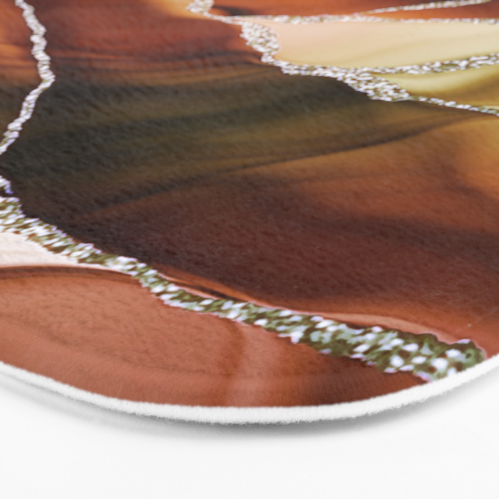 Desert Hot Copper Marble Landscapes Bath Mat Gallery Image 3