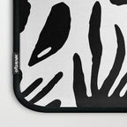 Black and white organic nature art pattern Laptop Sleeve Gallery Image 3