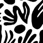 Black and white organic nature art pattern Coffee Mug Gallery Image 2
