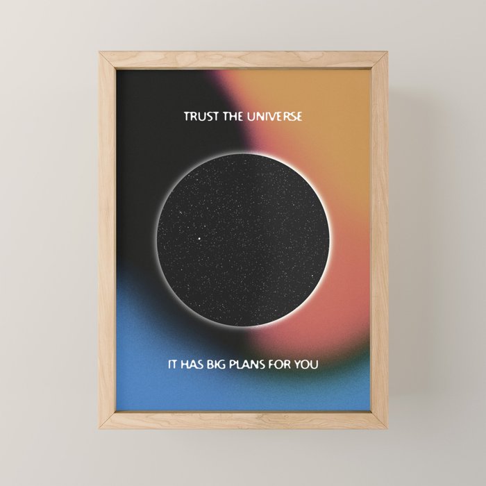 Trust The Universe Mini Art Print Gallery Image 1