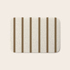 Lines IV (Cream & Chocolate) Bath Mat Gallery Image 1