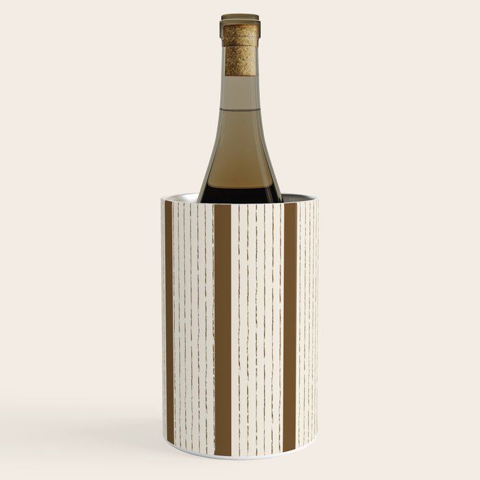 Lines IV (Cream & Chocolate) Wine Chiller Gallery Image 3