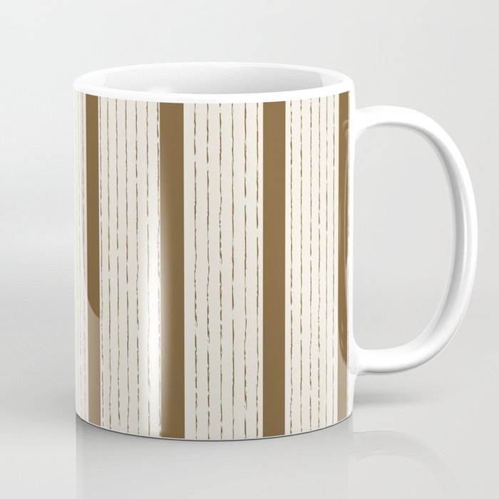 Lines IV (Cream & Chocolate) Coffee Mug Gallery Image 1
