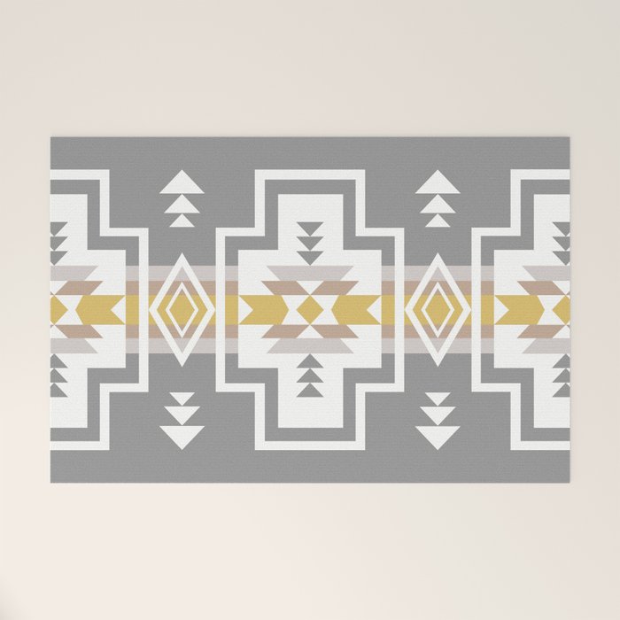 Aztec Stripes Welcome Mat Gallery Image 1
